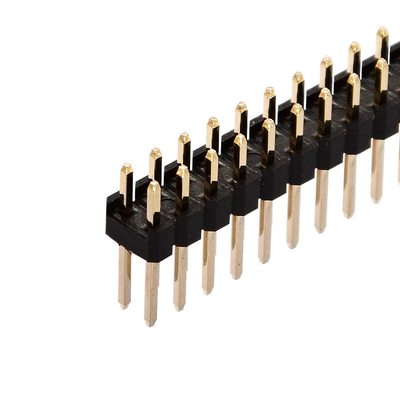 プラスチック二重列はプリント基板のコネクター、2.54mmピッチSMD Pinヘッダーを