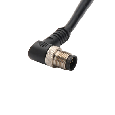 IP67の直角の電線ケーブルはM12 2 Pin 3 Pin 4のピン コネクタを防水する