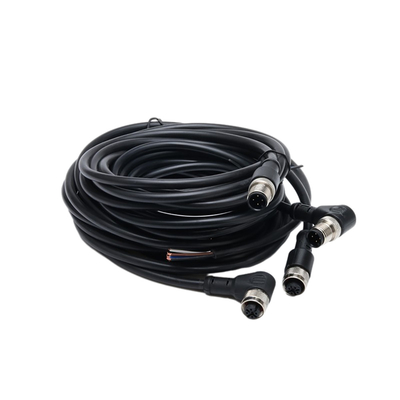1M BKポリ塩化ビニール ジャケット4C×AWG22が付いているまっすぐな単一の終えられたピグテールの防水ケーブル会議