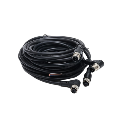 1M BKポリ塩化ビニール ジャケット4C×AWG22が付いているまっすぐな単一の終えられたピグテールの防水ケーブル会議