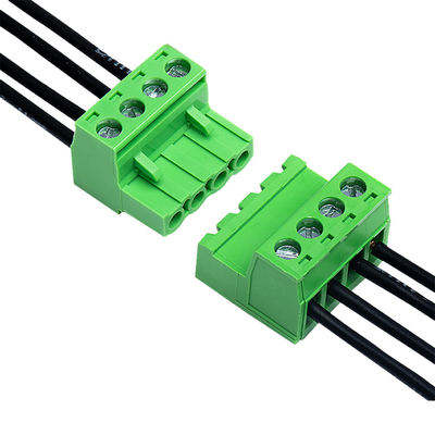 緑色PCBのターミナル ブロックのコネクター ワイヤーXK2EDGA 5.08MMピッチ