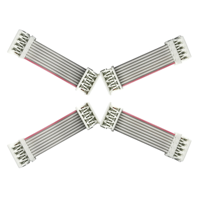 UL2651平らなリボン・ケーブル15cmの長さ2.54mm 1.27mmピッチの灰色色