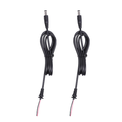 ストレイン・レリーフDCの男性および女性の送電線アセンブリ5.5mm x 2.1mmのバレル ジャック