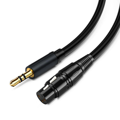 女性のビデオ音声のための3 Pinへのカスタマイズされた3.5 Mmジャックのコイル状 ケーブル7 Pin XLRの男性Xlr
