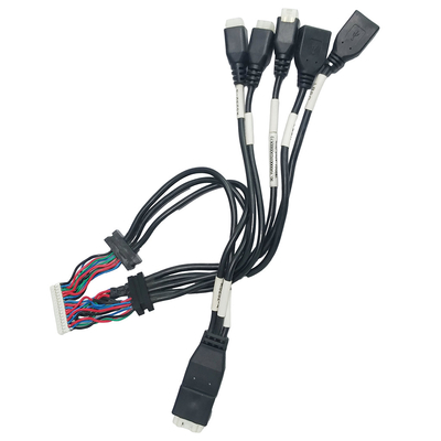 USB2.0女性にOvermoldingのケーブル会議JST PH2.0ワイヤーひだハウジングを収納するATX