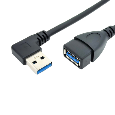 90程度女性のアダプターへのUSB 3.0の男性が付いている直角USBの充満データ ケーブル