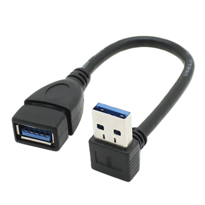 2.4A USBの充満データ ケーブル、左の角度延長電源ケーブルの下の権利