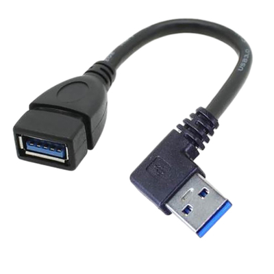 2.4A USBの充満データ ケーブル、左の角度延長電源ケーブルの下の権利