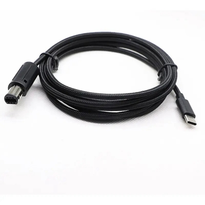 2m 6pin男性への編みこみのGamecubeのコントローラーのケーブル タイプC USB 2.0の男性