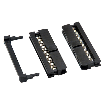 IDCの女性14 Pinのケーブル コネクタの黒色1.27mm 2.0mmピッチ