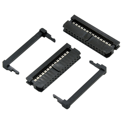 IDCの女性14 Pinのケーブル コネクタの黒色1.27mm 2.0mmピッチ