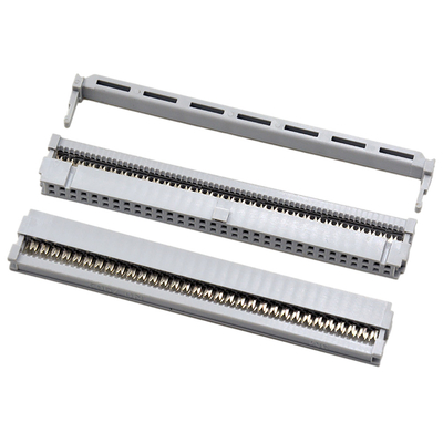 64 Pinフラット ケーブルのための単一の接触の灰色の絶縁材2.54 MmのIDCのコネクターの