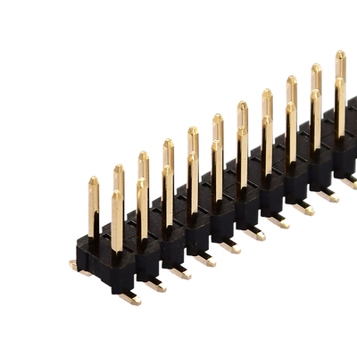 まっすぐな直角SMT Pinヘッダーのコネクターの単一の二重列のタイプ