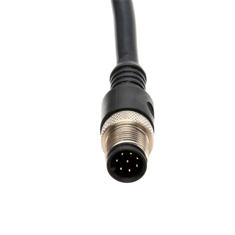 IP67の直角の電線ケーブルはM12 2 Pin 3 Pin 4のピン コネクタを防水する