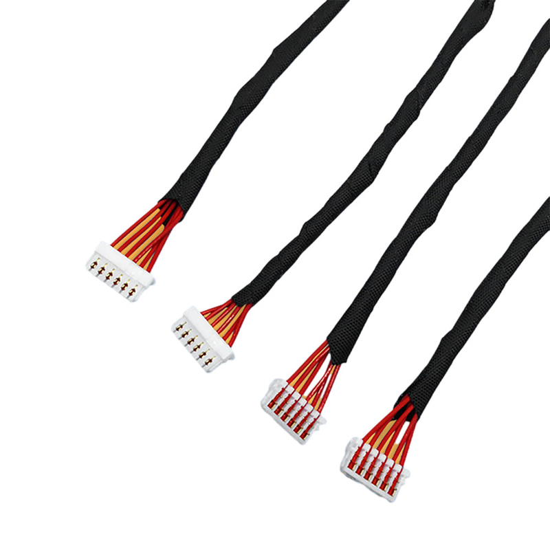 JST SSR IDCのコネクターが付いている1.0mmピッチIDCワイヤー馬具AWG30のゲージ