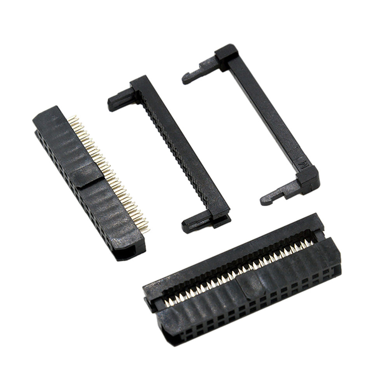 IDCの女性14 Pinのケーブル コネクタの黒色1.27mm 2.0mmピッチ