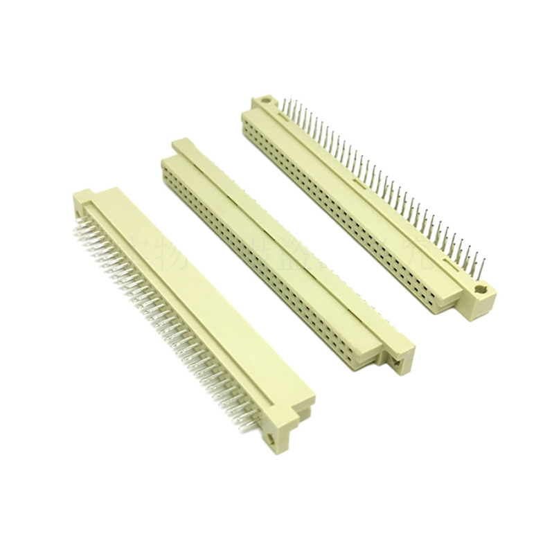 Din41612 2.54mmピッチ DINコネクタ 48ピン 女性 3列ソケットタイプC 穴を介して垂直トレイの梱包